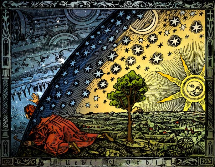 上图：「诺斯底主义 Gnosticism」对灵界的探知（1888年法国弗拉马里翁Flammarion的版画）。希腊文「诺斯 Gnosis」的意思是「知识」，诺斯底主义者持二元论，认为属灵的世界是圣洁的、物质的世界是邪恶的，人只能透过某种神秘知识而得救。诺斯底主义导致了两种极端的倾向：一种是禁欲主义，认为物质的身体毫无价值，所以应该克制己身；一种是放荡主义，认为既然灵性超越了肉体，所以放纵情欲并不影响灵性。诺斯底主义在主后1-3世纪影响了许多宗教，如摩尼教；也渗入早期教会，是教会最早的异端之一，《犹大福音》就是诺斯底主义异端的作品。这种异端认为： 1、既然物质世界是败坏的，那幺圣洁的至高神就不可能与物质世界扯上关系。因此，诺斯底主义者发明了各种理论来否定主耶稣的道成肉身。 2、既然物质世界是邪恶的，那幺创造天地的耶和华神必定是劣等的恶神，而不是至高的善神。因此，凡是被耶和华神看为恶的人，都成了英雄，如：伊甸园的蛇、该隐、所多玛、蛾摩拉、犹大等；凡是被耶和华神看为善的事，都应该反对，如：婚姻、律法等。 现代诺斯底主义流行于新纪元运动（New Age Movement）中，《达芬奇密码》就是以诺斯底主义为基础的小说。
