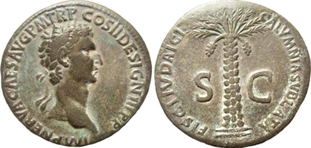 上图：罗马帝国五贤帝时代的第一位君主涅尔瓦（Marcus Cocceius Nerva，主后96-98年执政）发行的硬币，上面写着「废除与犹太税有关的恶意起诉 fisci Judaici calumnia sublata」。出三十16的半舍客勒「赎罪银」是用来建造和会幕的（出三十八27-28），第二圣殿时代成为每年都要缴纳的圣殿维护费用（尼十32）。在新约时代，这半舍客勒被称为「丁税」（太十七24），二十岁以上的犹太人都要缴纳，拉比和祭司除外。但撒都该人不同意缴这种税，而昆兰社团一生只缴一回。主后70年圣殿被毁之后，罗马帝国以犹太税（Fiscus Judaicus）的名义继续向犹太人征收，收入却被用于罗马的朱庇特神庙（Temple of Jupiter Optimus Maximus），用以羞辱犹太人，但纳税者不必向罗马诸神献祭。在图密善时代（主后81-96年执政），征税的扩大化导致了许多敲诈勒索行为，基督徒也要交税。图密善的继任者涅尔瓦改革了滥用行为，将犹太教重新定义为与基督教不同的宗教，只有信奉犹太教的人才需要纳税。但这反而为几年后罗马迫害基督徒铺平了道路，这种迫害一直持续到主后313年的米兰敕令。犹太税可能于主后361年左右废除，但神圣罗马帝国又于1342年以Opferpfennig的名义恢复了这个税，在每年圣诞节向欧洲的犹太人征收，一直到十八世纪末、十九世纪初才废除。